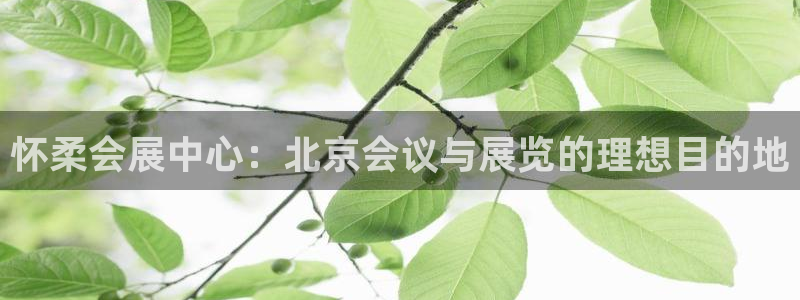 果博是怎么登录的：怀柔会展中心：北京会议与展览的理想目的地